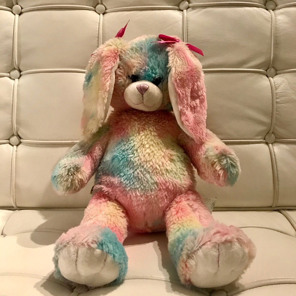 Build-A-Bear Plush Multicolor Rabbit 18” - Picture 2 of 5